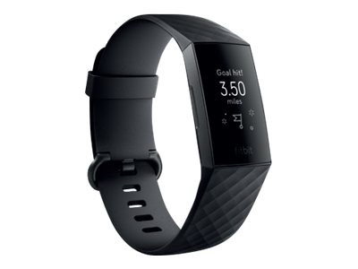 Fitbit Charge 3 - graphite - activity tracker with sport band - black