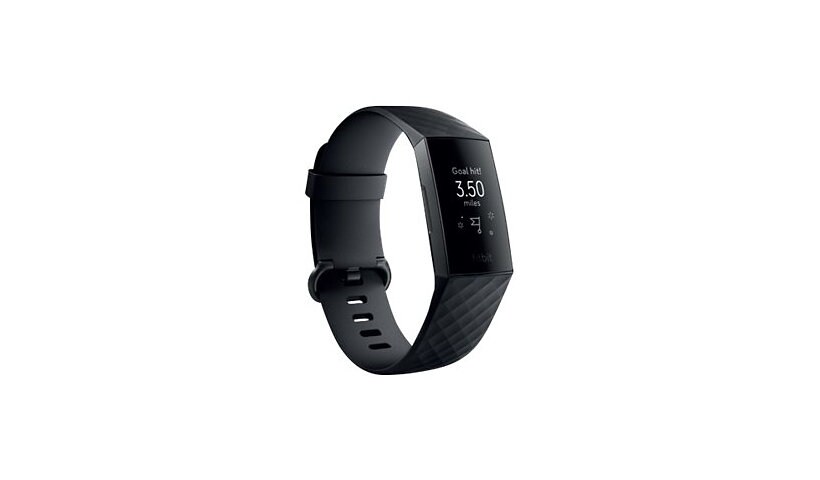 Fitbit Charge 3 - graphite - activity tracker with sport band - black
