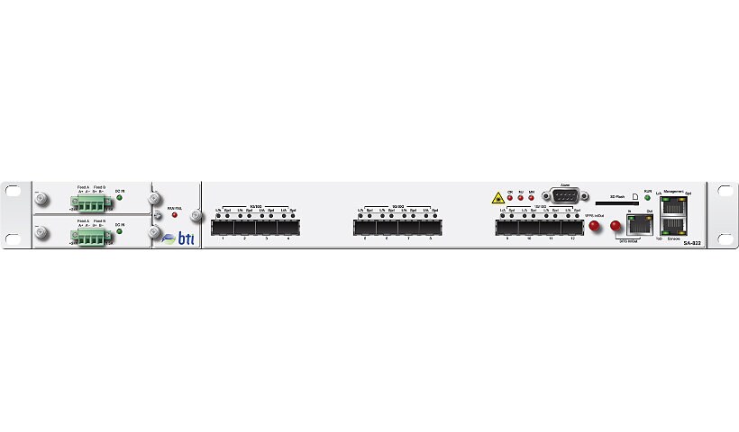 Juniper BTI SA-822 1U 120Gbps 12xGbE/10GbE SFP+ Ethernet Aggregation Device