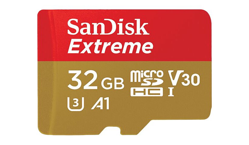 SanDisk Extreme - carte mémoire flash - 32 Go - microSDHC UHS-I