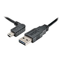 Tripp Lite 6ft USB 2.0 High Speed Cable Reversible A to Left Angle 5Pin Min