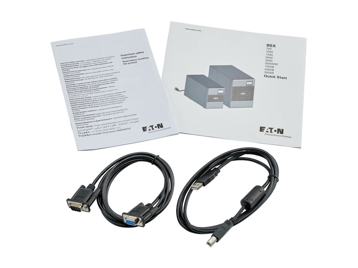 Thumbnail 5 of 5 for Eaton 9SX 3000VA 2700W 208V Online Double-Conversion UPS 8 C13 1 C19 Outlets Cybersecure Net Card Option Ext. Run Tower