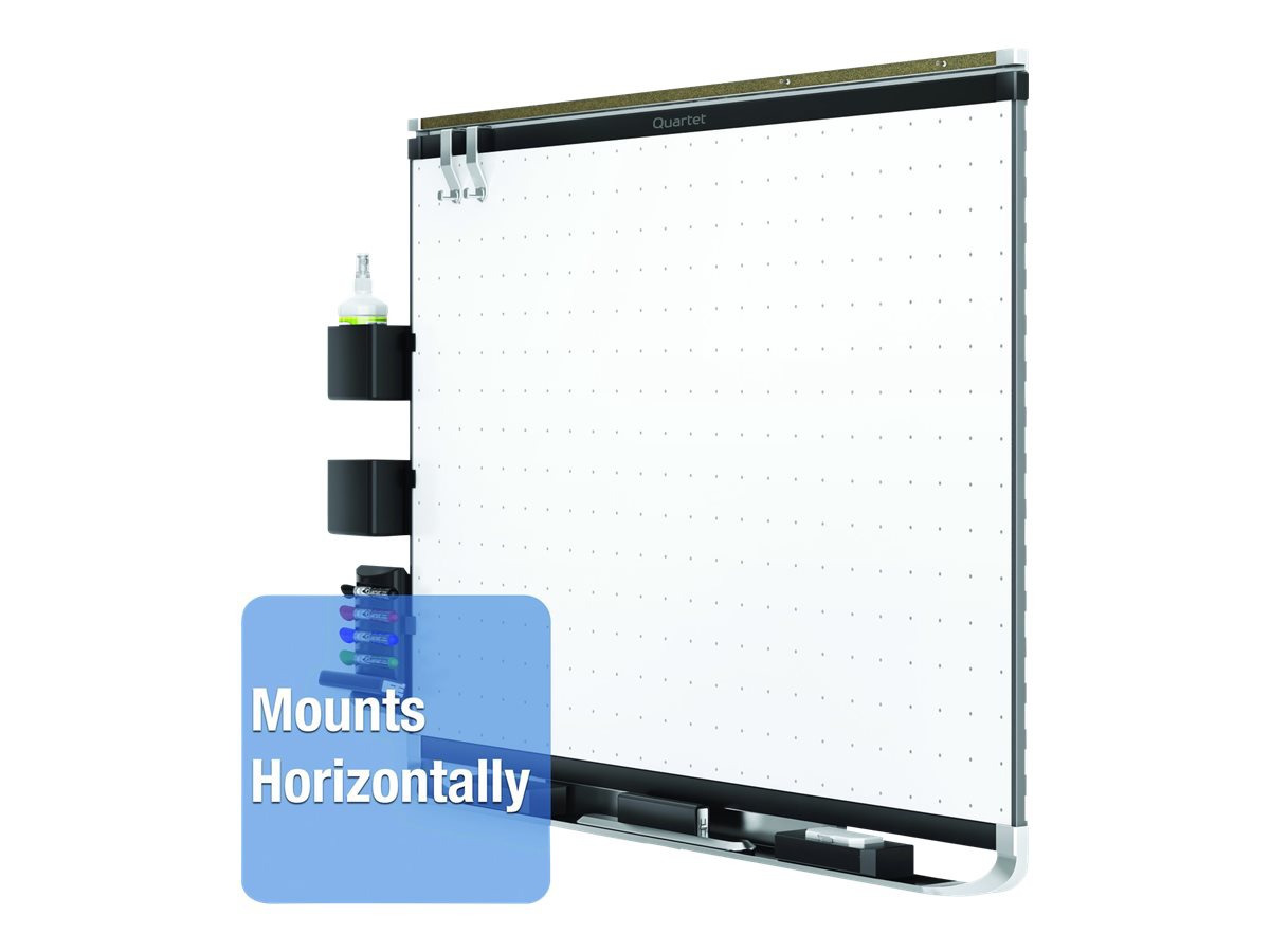 Quartet 4x3' Prestige 2 Magnetic Total Erase Whiteboard - Black Frame