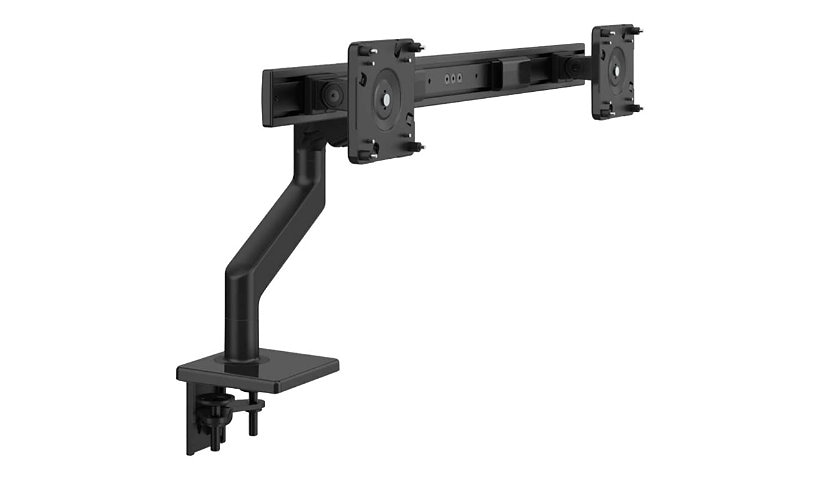 Humanscale M8.1 - mounting kit - adjustable arm - for 2 LCD displays - black with black trim