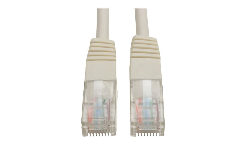 Eaton Tripp Lite Series Cat5e 350 MHz Molded (UTP) Ethernet Cable (RJ45 M/M), PoE - White, 15 ft. (4,57 m) - patch cable