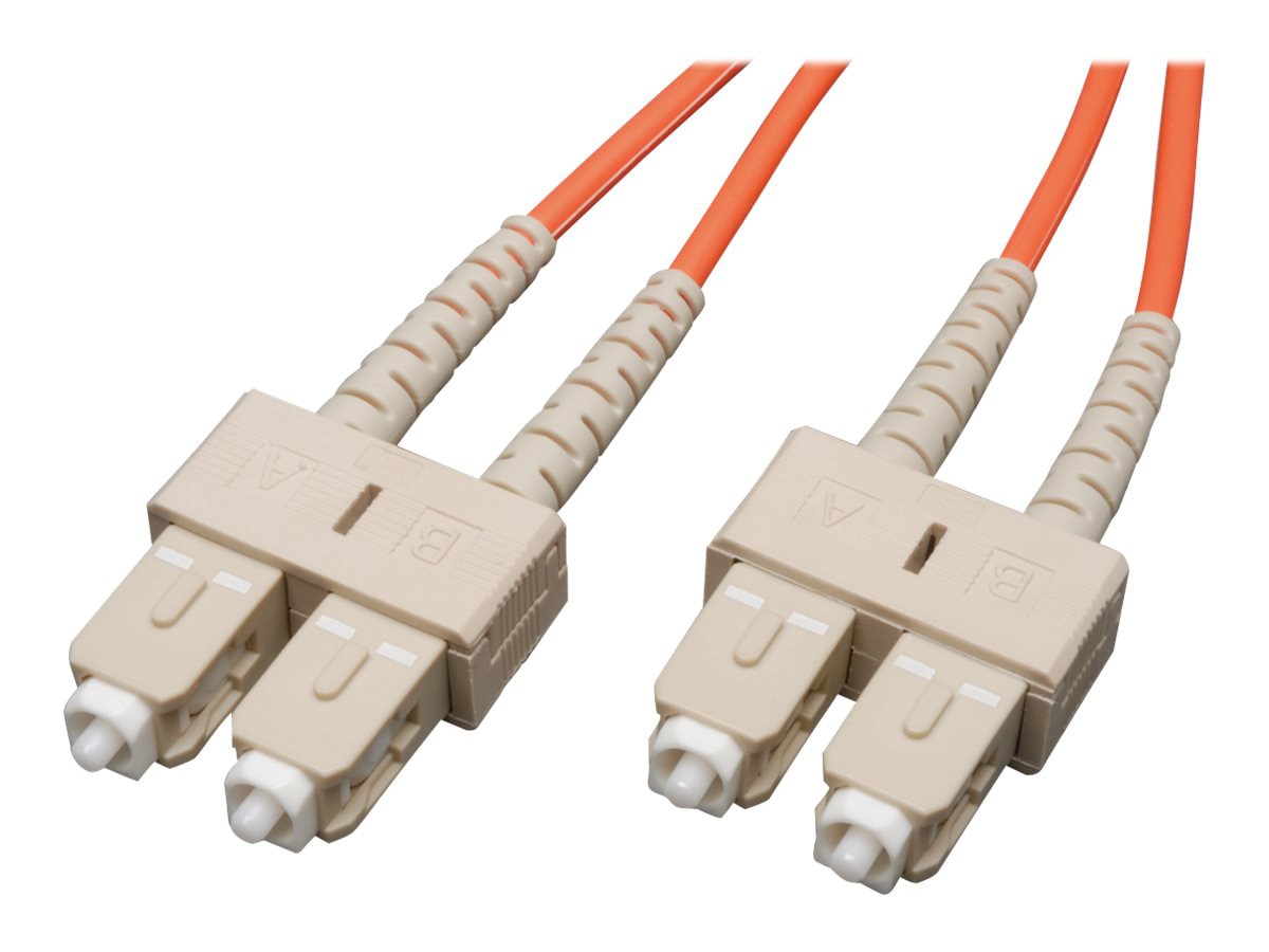 Eaton Tripp Lite Series Duplex Multimode 50/125 Fiber Patch Cable (SC/SC), 2M (6 ft.) - patch cable - 2 m - orange