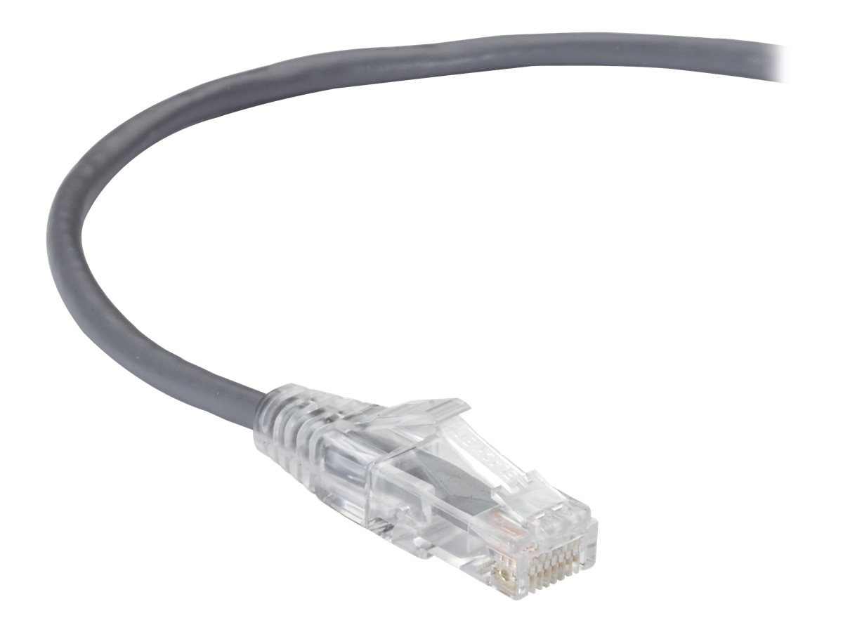 Black Box Slim-Net patch cable - 15 ft - gray