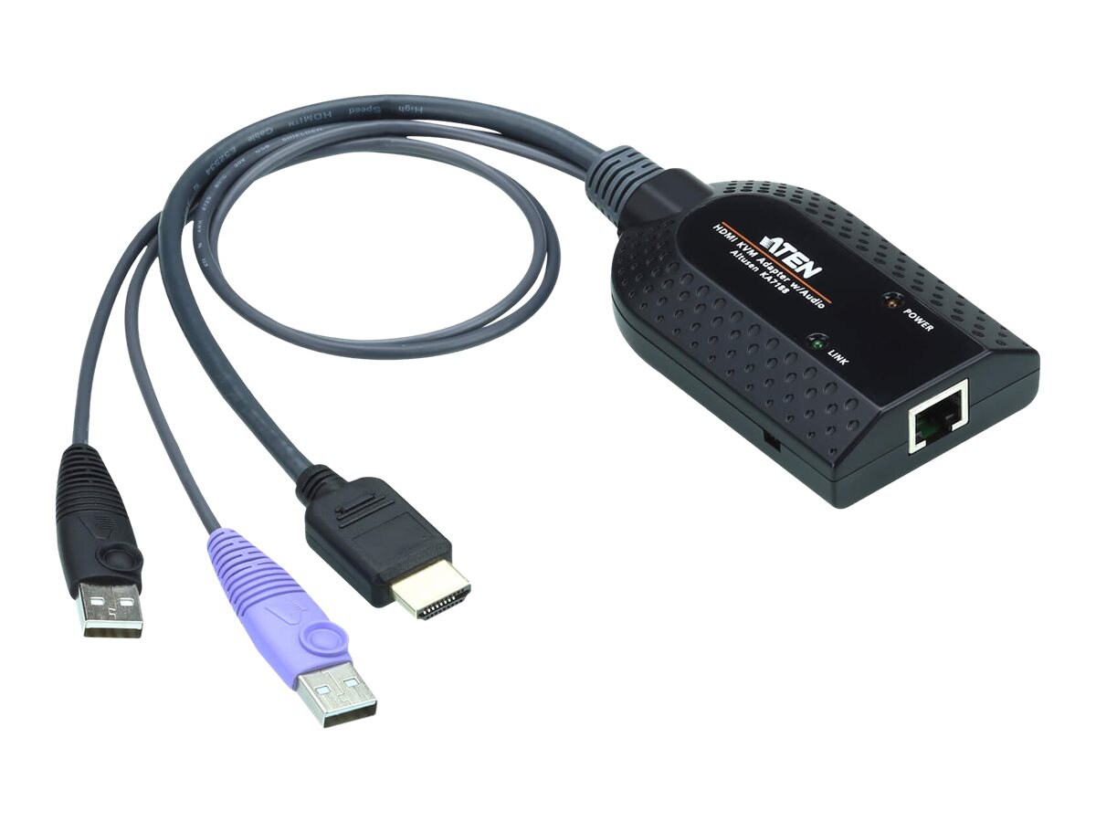 ATEN KA7188 USB HDMI Virtual Media KVM Adapter Cable - KVM / audio / USB ex