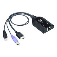 ATEN KA7188 USB HDMI Virtual Media KVM Adapter Cable - rallonge écran-clavier-souris/audio/USB - HDMI
