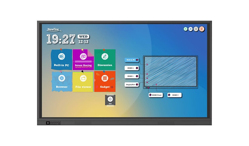 Newline TruTouch TT-7518RS RS Series - 75" LED-backlit LCD display - 4K - f