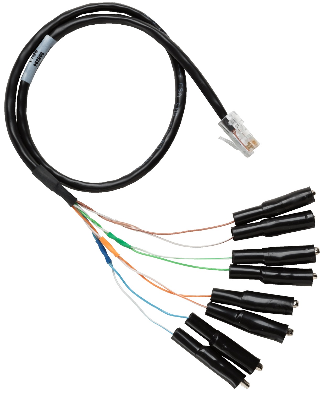 Fluke Networks RJ-45 to Eight Alligator Clip Adapter