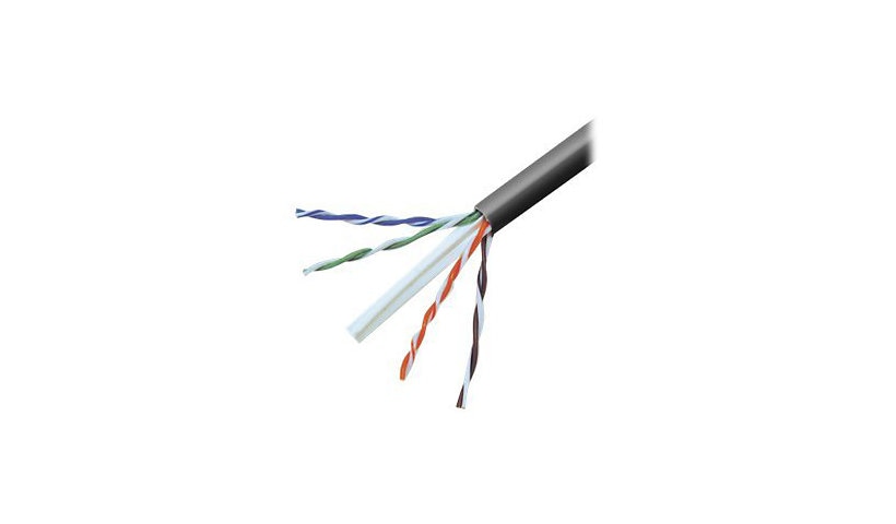 Belkin Cat6 500ft Black Solid Bulk Cable, PVC, 4PR, 23 AWG, 500'