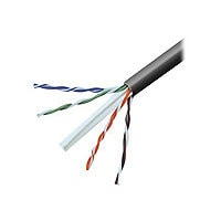 Belkin Cat6 500ft Black Solid Bulk Cable, PVC, 4PR, 23 AWG, 500'