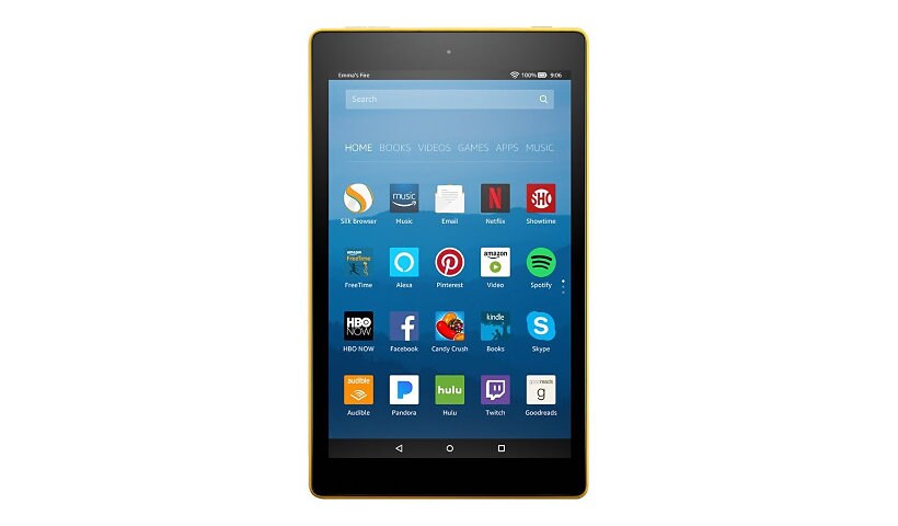 Amazon Fire HD 8" 16GB Tablet with Alexa Hands-Free Mode - Canary Yellow