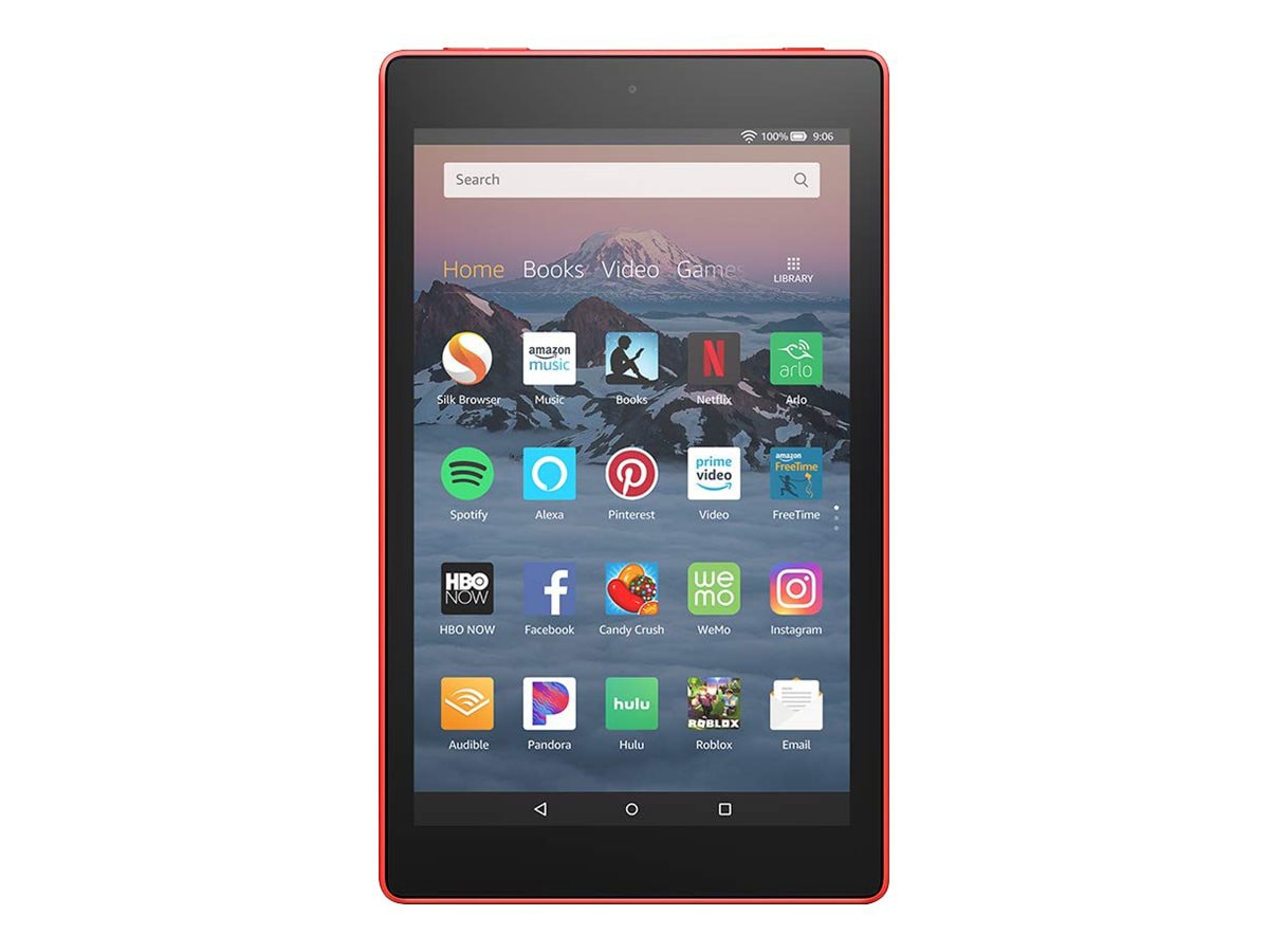 Amazon Fire HD 8 8" 16GB Tablet with Alexa Hands-Free Mode - Red