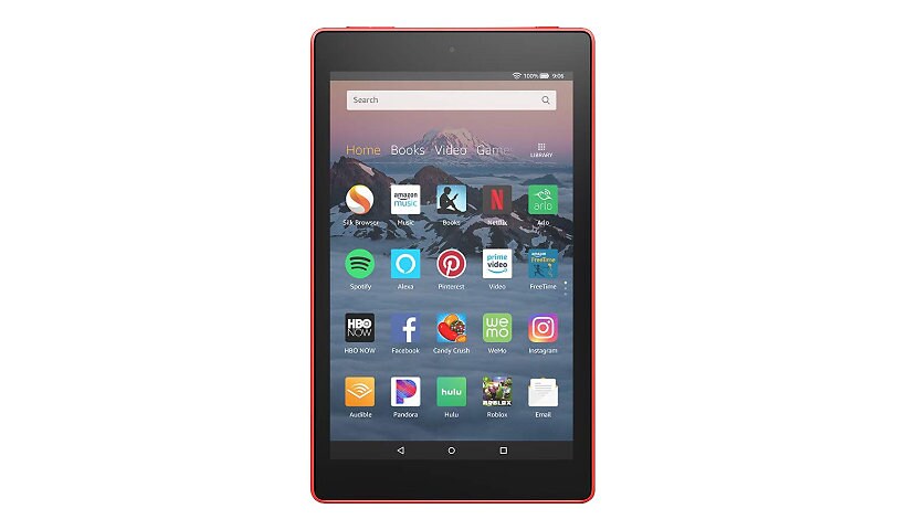 Amazon Fire HD 8 8" 16GB Tablet with Alexa Hands-Free Mode - Red