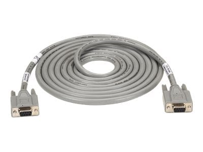 Black Box ED/Q with Nonremovable EMI/RFI Hoods - serial cable - DB-9 to DB-9 - 5 ft
