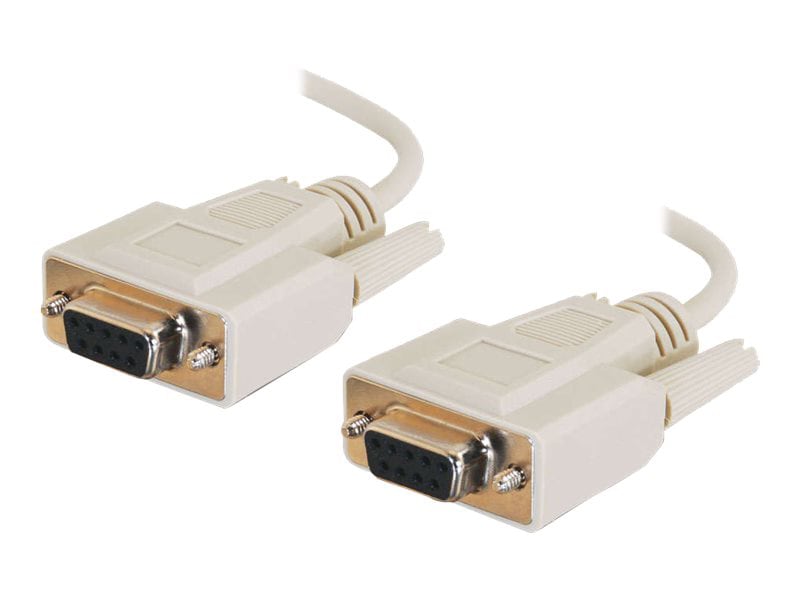 C2G 10ft Serial Cable - RS232 Null Modem Cable - DB9 to DB9 - F/F