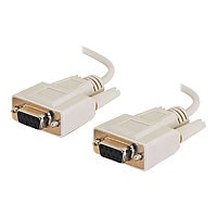 C2G DB9 Serial RS232 - null modem cable - 10 ft - beige
