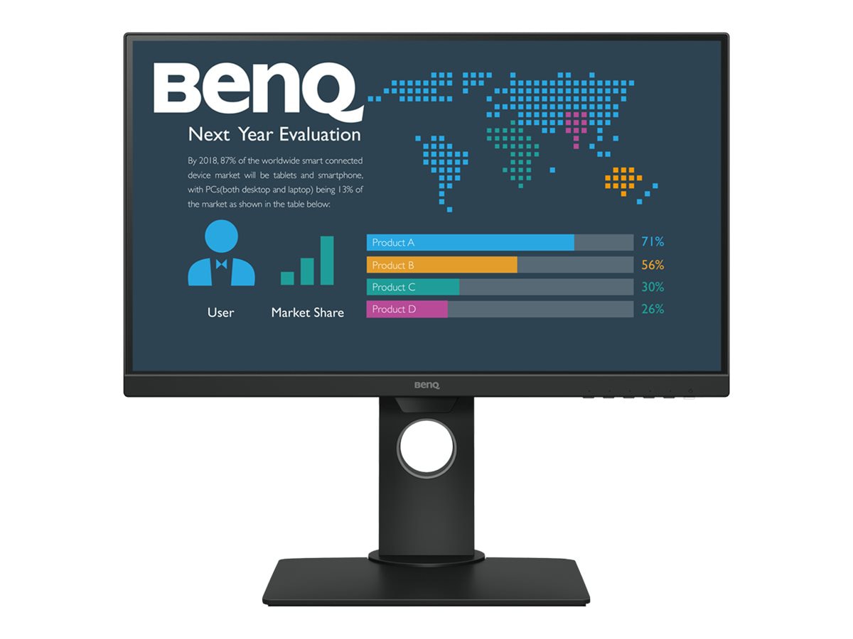 BenQ BL2480T 24" IPS FHD Height Adjustment LCD Monitor - 16:9 - Black