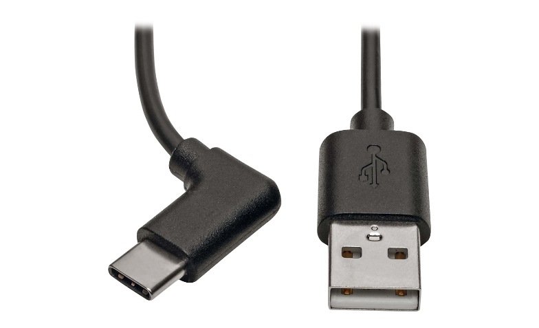 Eaton Tripp Lite Series USB-A to USB-C Cable, Right-Angle