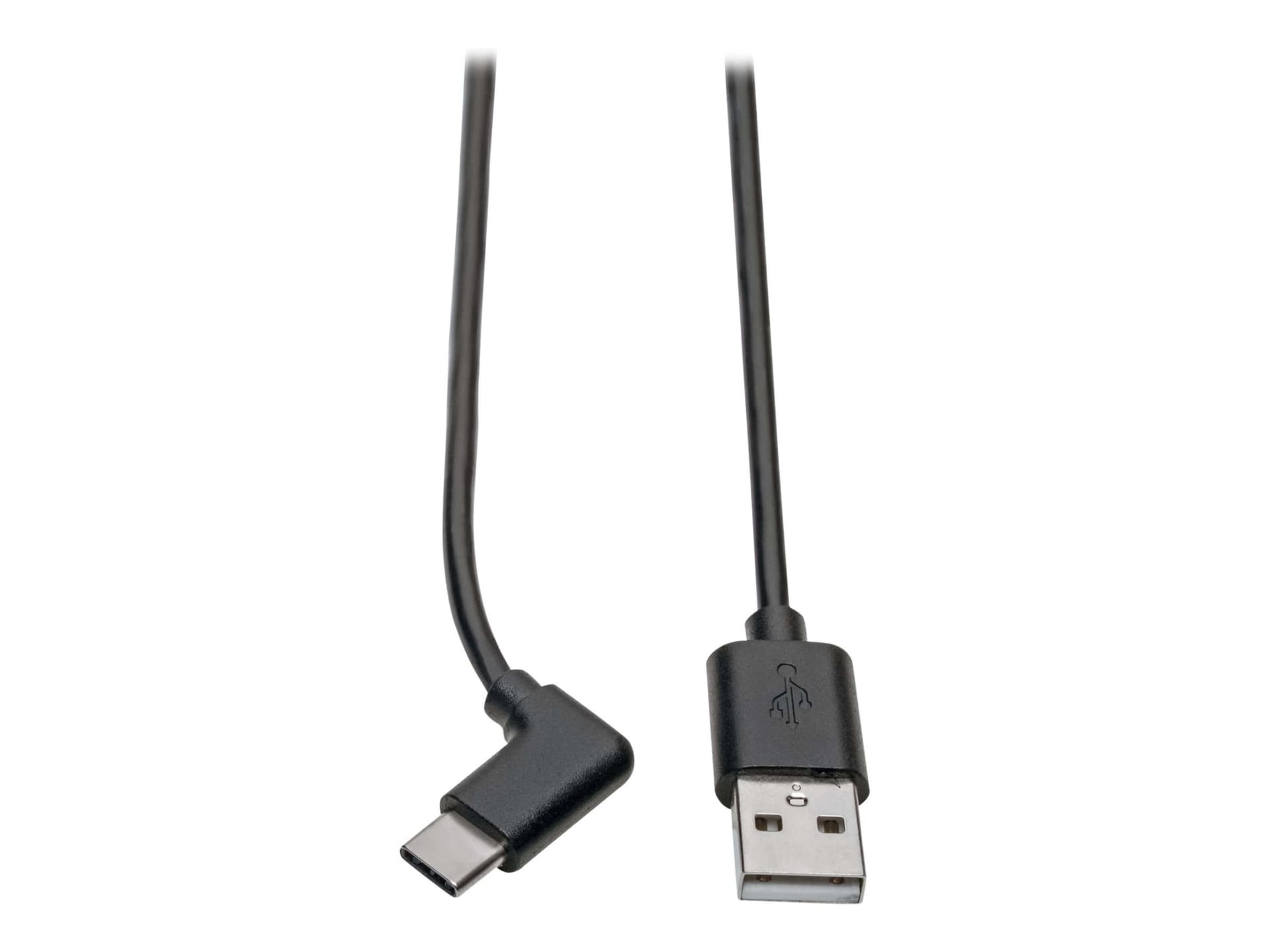 Eaton Tripp Lite Series USB-A to USB-C Cable, Right-Angle USB-C, USB 2.0, (M/M), 6 ft. (1.83 m) - USB-C cable - USB Type