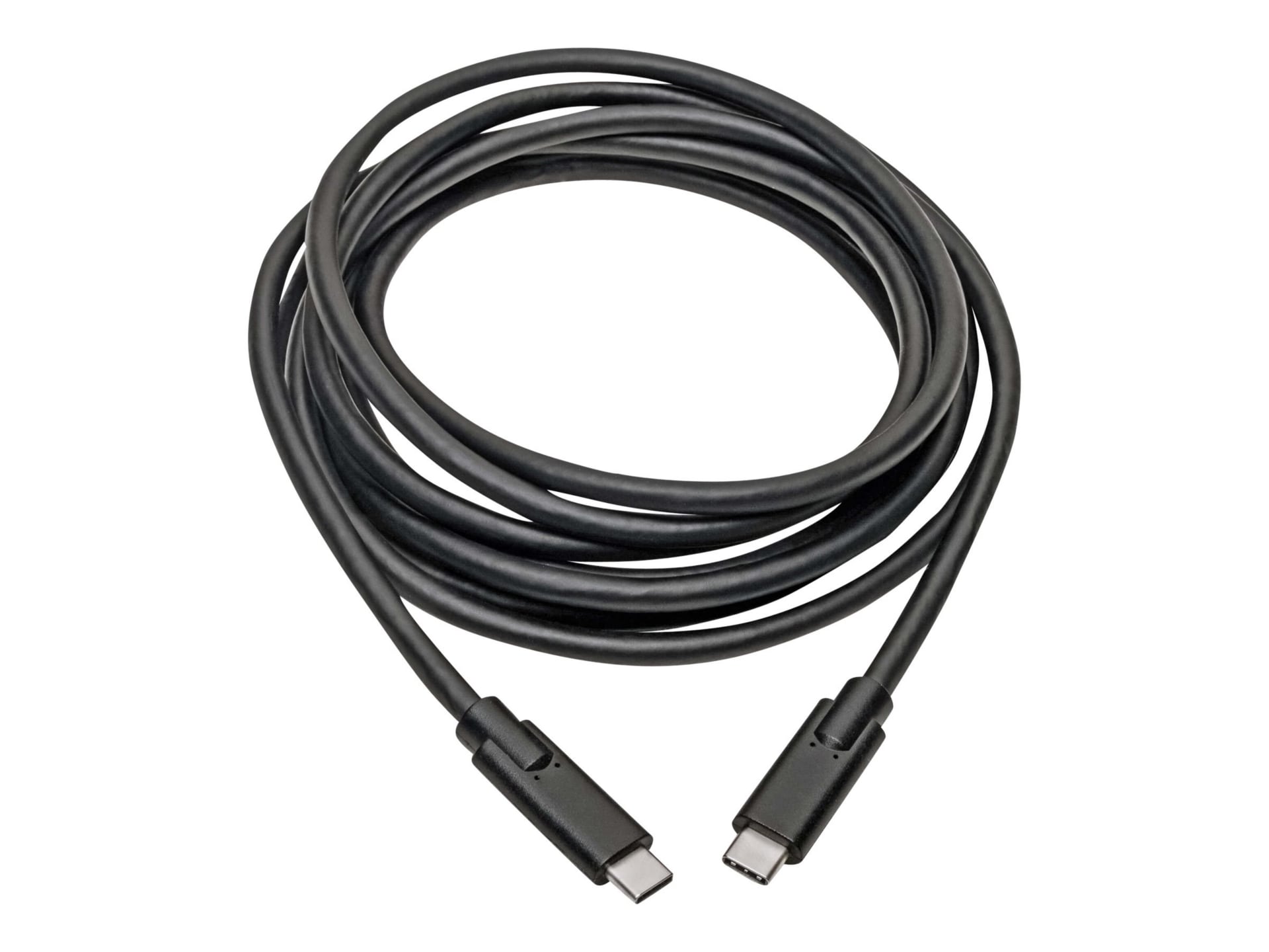 Tripp Lite Type-C to Type-C Cable, M/M, 3.1, Gen 1, 5 Gbps, 10 ft. - Thunderbolt 3 Compatible, 3A Rating - USB-C - U420-010 - USB Cables - CDW.com
