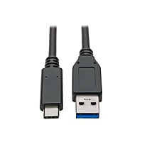 Eaton Tripp Lite Series USB-C to USB-A Cable (M/M), USB 3.2 Gen 2 (10 Gbps), USB-IF Certified, Thunderbolt 3 Compatible,
