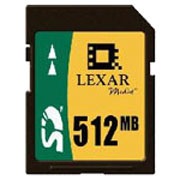 Lexar 512MB Secure Digital Flash Card