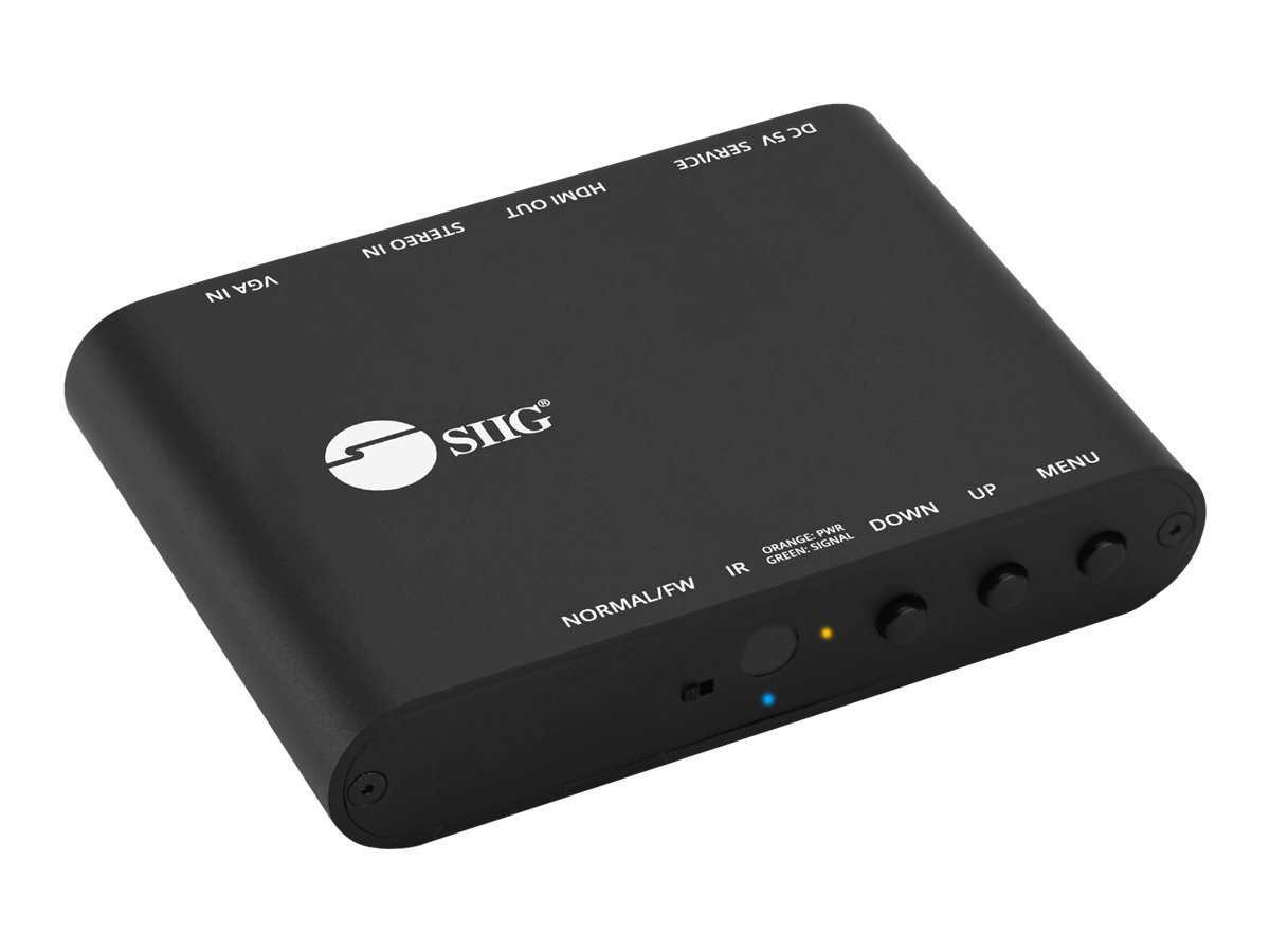 SIIG CE-H23V11-S1 VGA and audio to HDMI converter / scaler - TAA Compliant