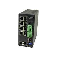 Transition Networks 8 Port Managed Hardened Gigabit Ethernet PoE++ Switch