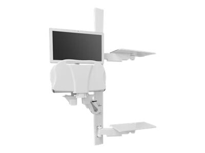 Amico Falcon - mounting component - for LCD display / keyboard - white - wi