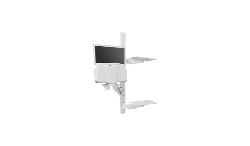 Amico Falcon - mounting component - for LCD display / keyboard - white - wi