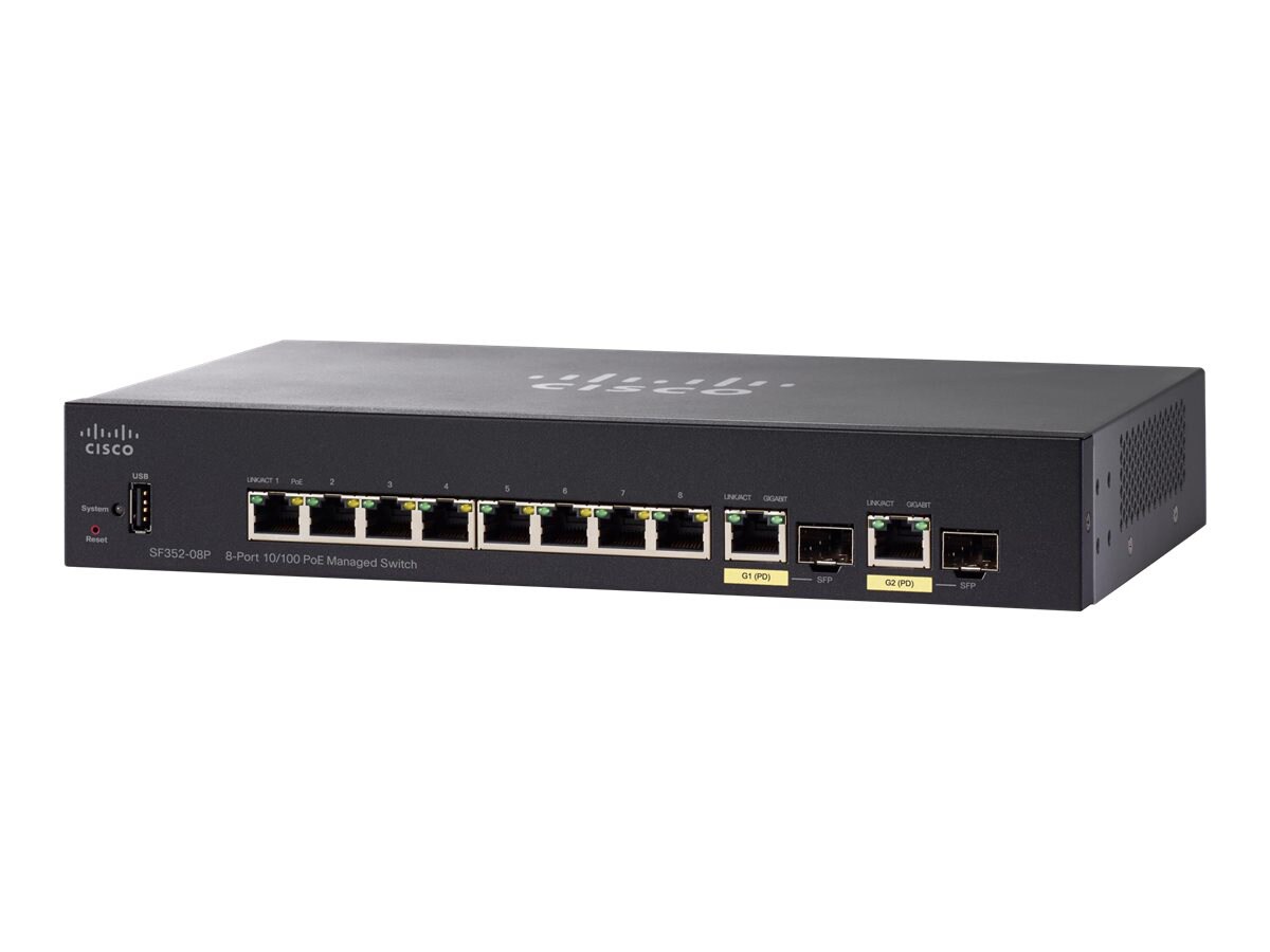 Cisco Small Business SF352-08P - switch - 8 ports - managed