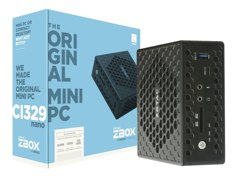 ZOTAC ZBOX C Series CI329 nano - mini PC - Celeron N4100 1.1 GHz - 4 GB - 32 GB