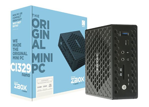 ZOTAC ZBOX C Series CI329 nano - mini PC - Celeron N4100 1.1 GHz - 4 GB - 32 GB