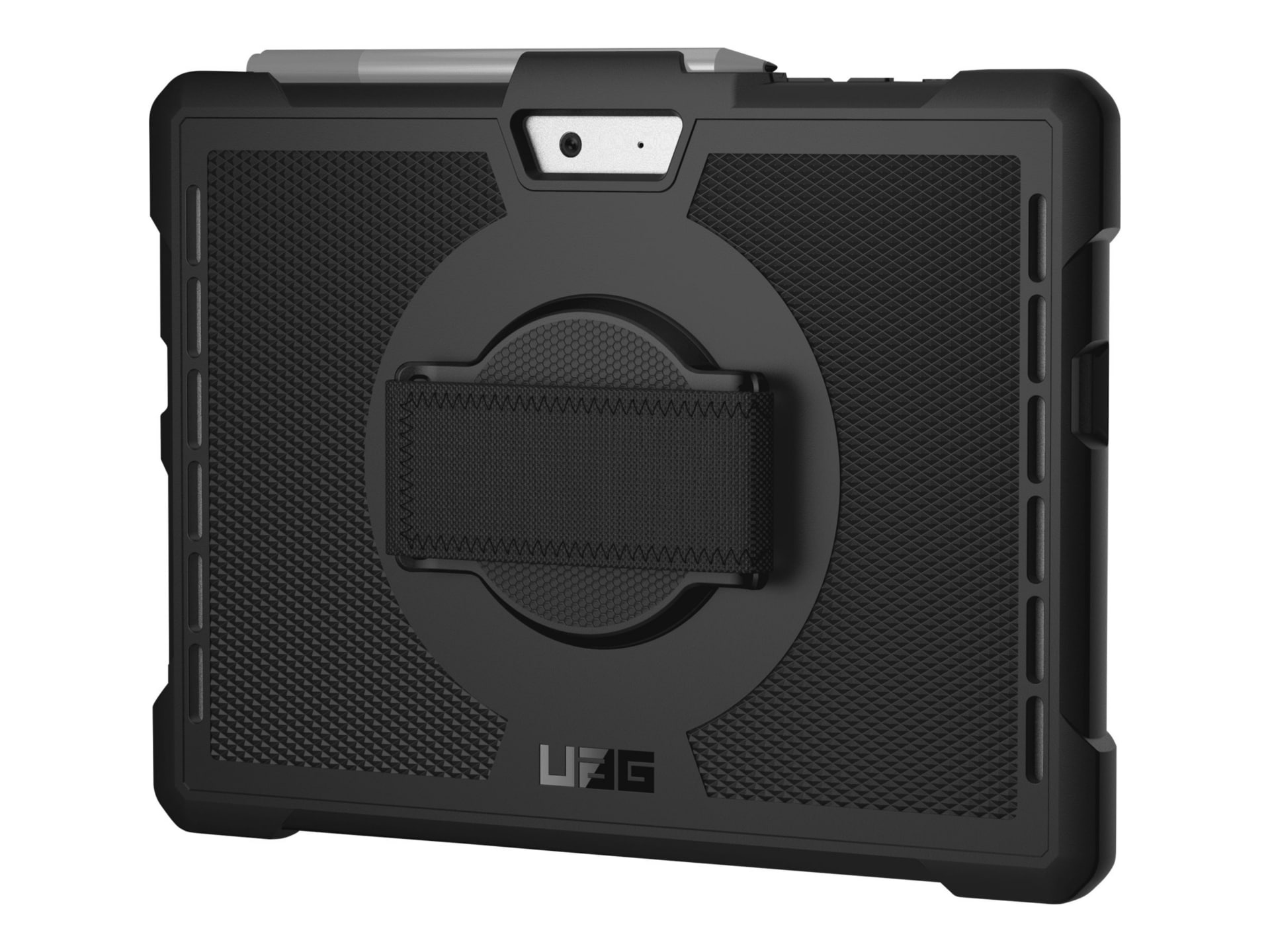 UAG Rugged Case for Microsoft Surface Go 4/3/2/1 - 10.5 inch - Outback Series with Hand strap - Black