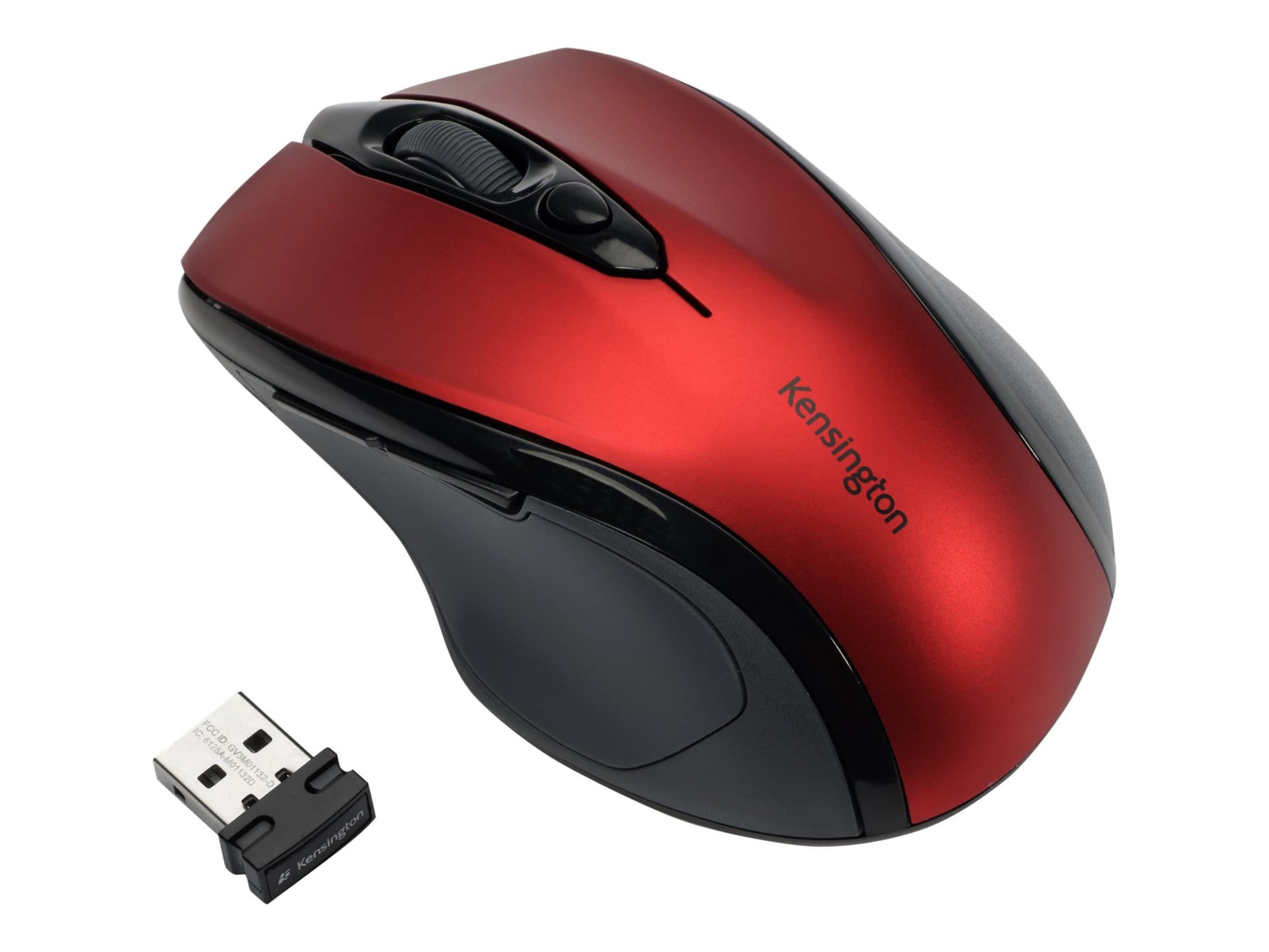 Kensington Pro Fit Mid-Size - mouse - 2.4 GHz - ruby