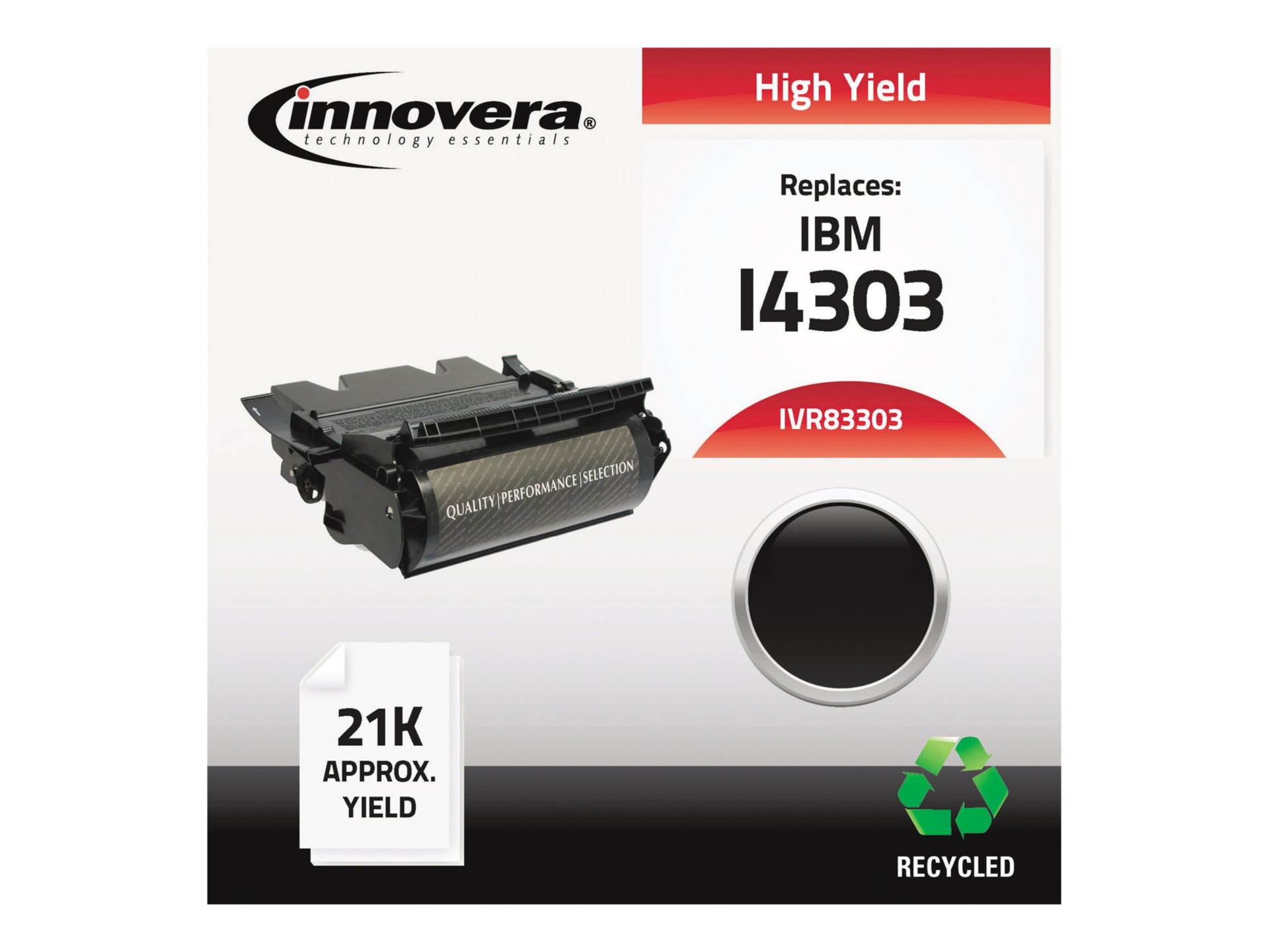 Innovera - High Yield - black - remanufactured - toner cartridge (alternative for: IBM 75P4303)