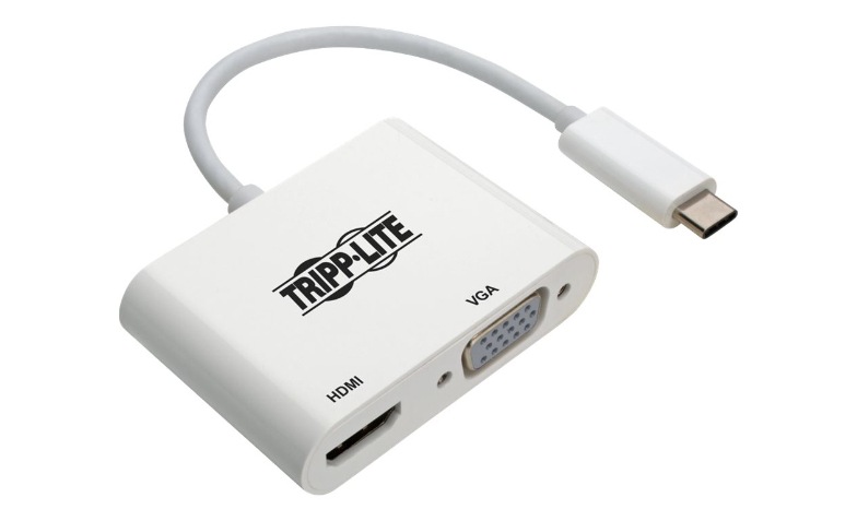 Eaton Tripp Lite Series USB Gen USB-C to HDMI/VGA 4K Adapter (M/2xF),  Thunderbolt Compatible, 4K @30Hz adapter