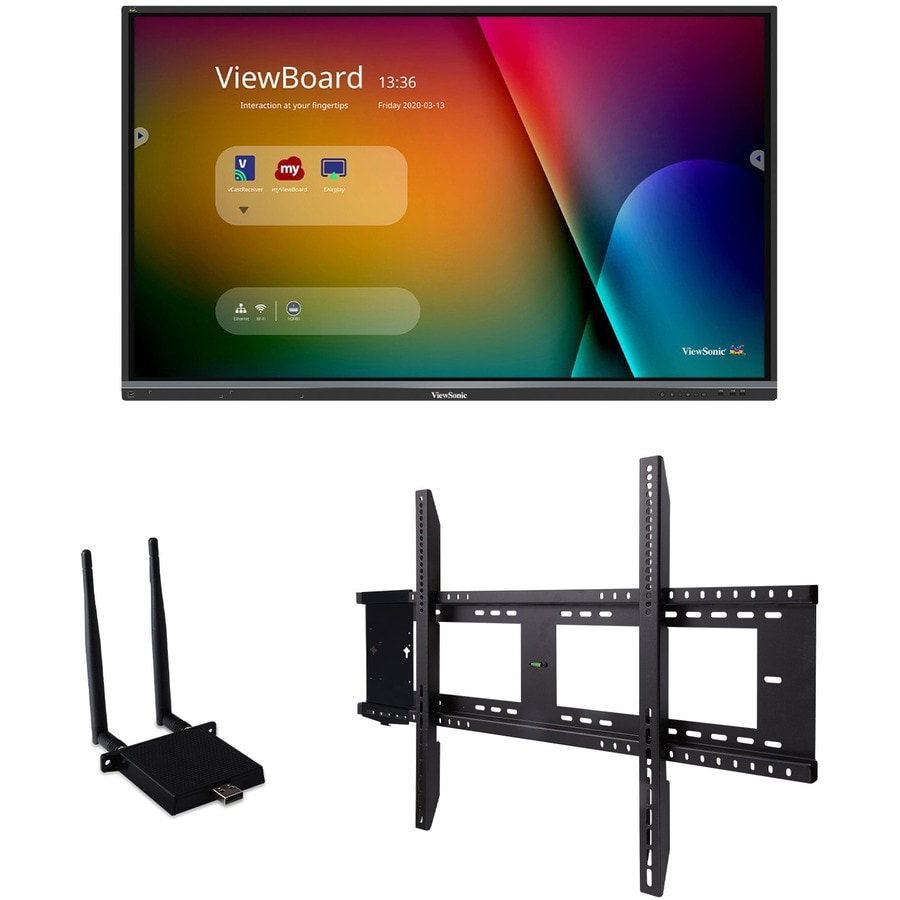 ViewSonic ViewBoard IFP6550-E1 - 4K Interactive Display with WiFi Adapter a
