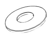 Enovate Medical 1.875x.75x.1 Plastic Washer for e997 Articulating Wall Arm