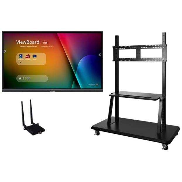 ViewSonic IFP7550-E2 - 75" ViewBoard 4K HD Interactive Flat Panel Bundle