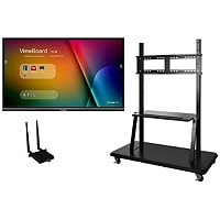 ViewSonic ViewBoard IFP7550-E2 - 4K Interactive Display with WiFi Adapter and Mobile Trolley Cart - 350 cd/m2 - 75"