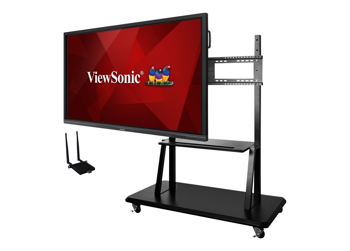 Thumbnail 2 of 12 for ViewSonic ViewBoard IFP7550-E2 - 4K Interactive Display with WiFi Adapter and Mobile Trolley Cart - 350 cd/m2 - 75"