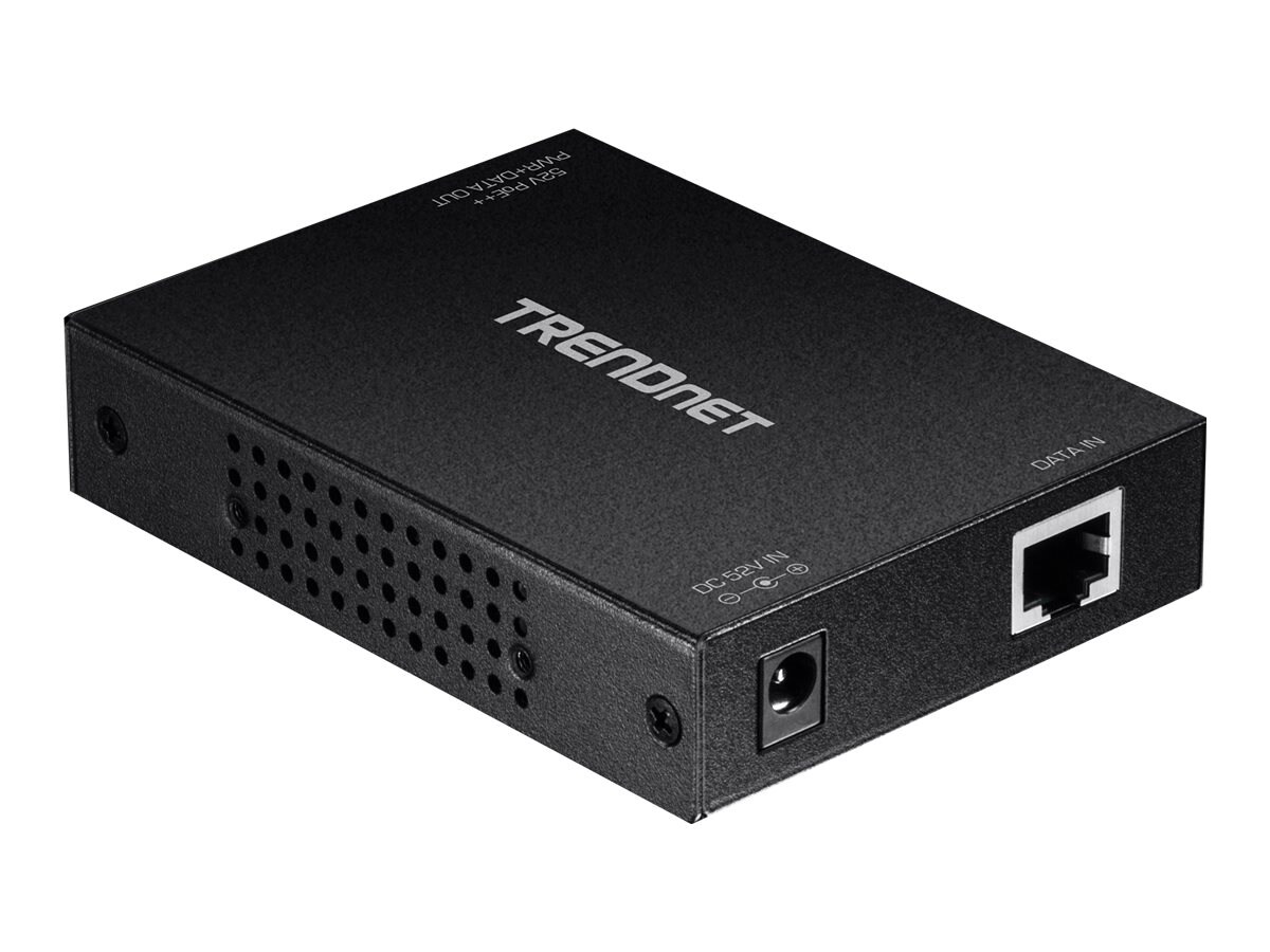 TRENDnet Gigabit Ultra PoE+ Injector, Supplies PoE (15.4W), PoE+(30W) Or Ultra PoE(60W), Network A PoE Device Up To