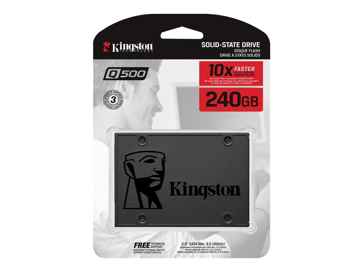 Thumbnail 4 of 5 for Kingston Q500 - SSD - 240 GB - SATA 6Gb/s