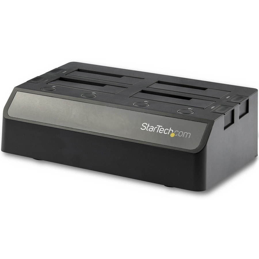 Startech Com 4 Bay Sata 2 5 3 5in Ssd Hdd Dock Usb 3 1 Usb C Usb A Sdock4u313