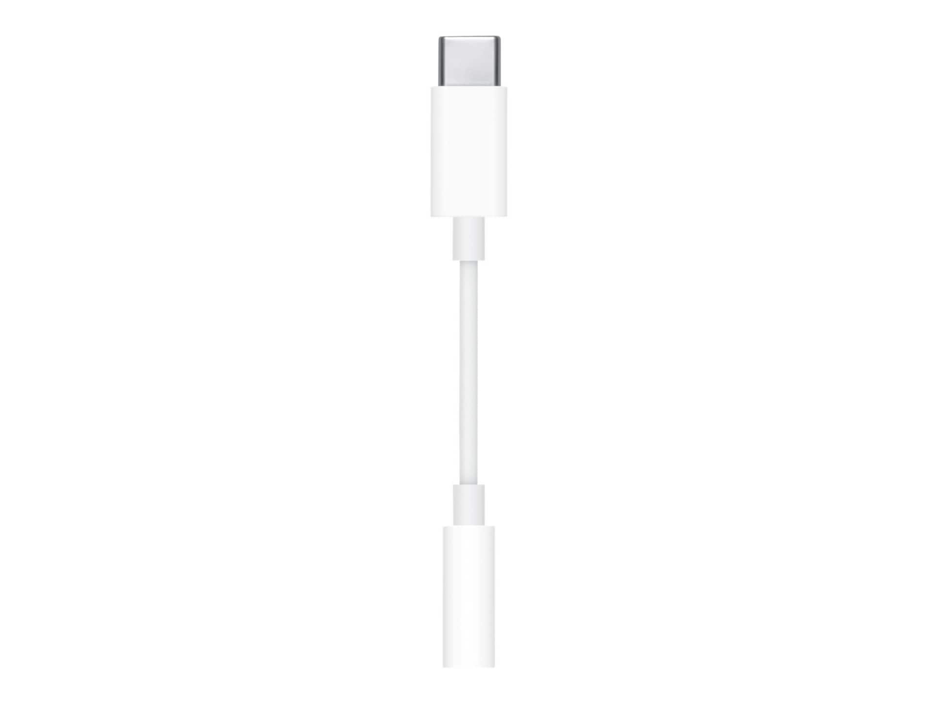 Apple USB-C to 3.5 mm Headphone Jack Adapter - USB-C to headphone jack  adapter - MU7E2AM/A - USB Cables 