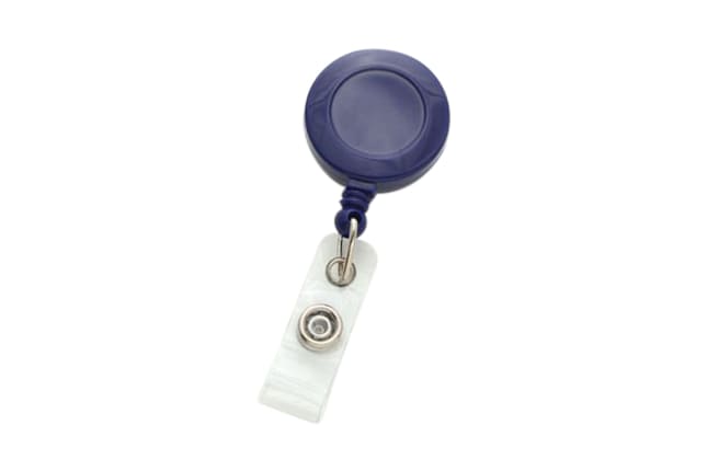 Brady People ID Royal Blue Badge Reel with Clear Vinyl Strap
